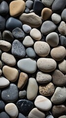 a bunch of rocks that are laying on top of each other