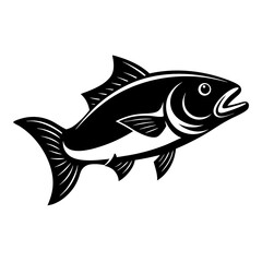 Silhouette Fish icon vector illustration design