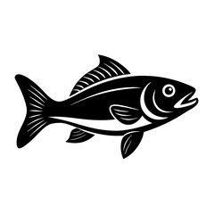 Silhouette Fish icon vector illustration design