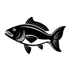 Silhouette Fish icon vector illustration design