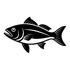 Silhouette Fish icon vector illustration design