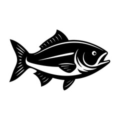 Fototapeta premium Silhouette Fish icon vector illustration design