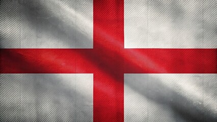 Obraz premium Flag of England featuring St George's Cross design, England, UK, national symbol, flag, red cross, white background