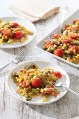Bright Summer Succotash Traditional Sauteed Vegetable Side Dish