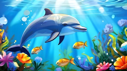 dolphin in the water