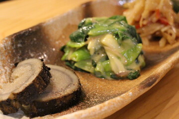 Obanzai (traditional style of Japanese cuisine native to Kyoto) in Kyoto, Japan