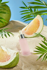 FLOWER FRUIT AND SAND