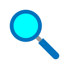 Magnifying glass Vector Flat Icon Design