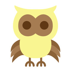 Owl Vector Flat Icon Design