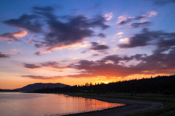 big bear lake sunset 