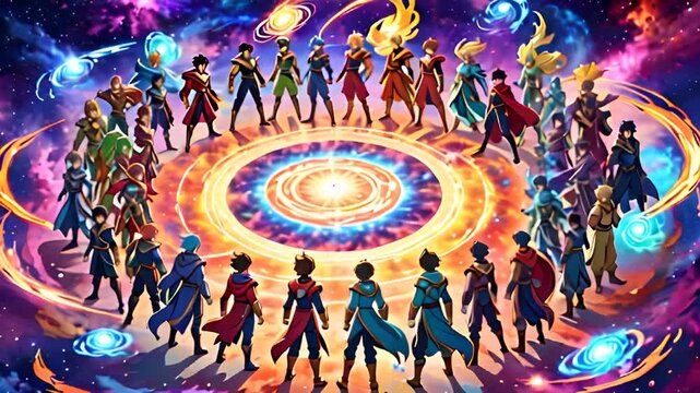 background with circles