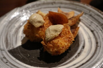 Japanese cuisine : Japanese Croquette in Kyoto, Japan