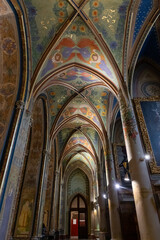 Naklejka premium Side passage of Saints Peter and Paul Basilica in Vysehrad district of Prague in the Czech Republic