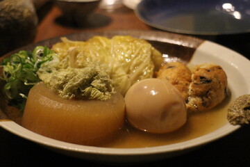 Japanese cuisine : Oden in Kyoto, Japan