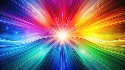 Obraz premium Abstract background with vibrant multicolours blending together , vibrant, abstract, background, colourful, wallpaper