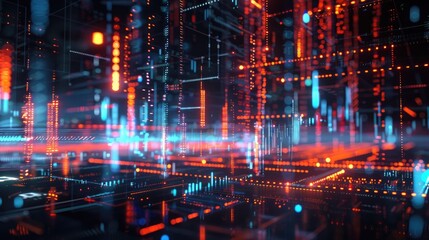 Naklejka premium Financial consulting represented with abstract 3D elements