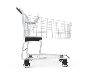 shopping cart isolated on white background or png