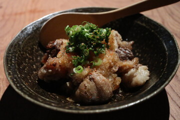 Japanese cuisine : Braised beef tendon in Kyoto, Japan