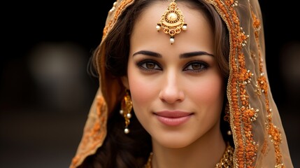 portrait of a woman with hair