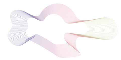 Modern white flowing wave lines and glowing moving lines. Undulate multi Wave Swirl, frequency sound wave. Line waves. Creative line art. Stylized line art background. Vector illustration.