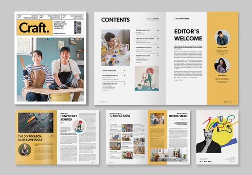 DIY Craft Magazine Template