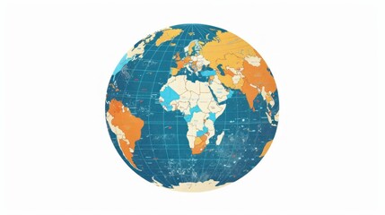 Fototapeta premium Globe Map