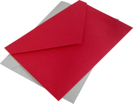 red envelope isolated on white