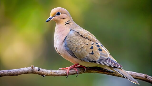 Puffy round mourning dove perched on a branch, mourning dove, bird, wildlife, nature, feathers, cute, fluffy, round, mourning