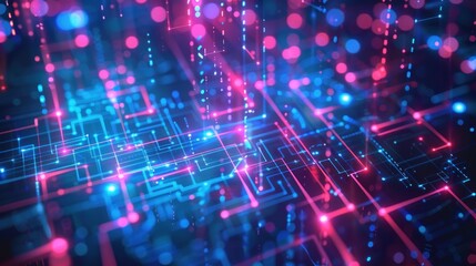Naklejka premium Abstract Digital Network