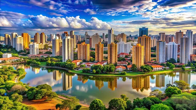 Vibrant cityscape of Londrina, Paran? Brazil, Londrina, Paran?, Brazil, urban, cityscape, skyline, architecture