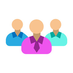 Team Vector Flat Icon Design