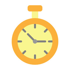 Clock Vector Flat Icon Design