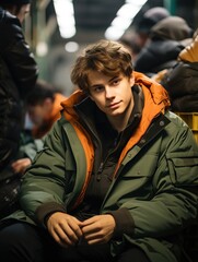 Fototapeta premium portrait of a man in the park