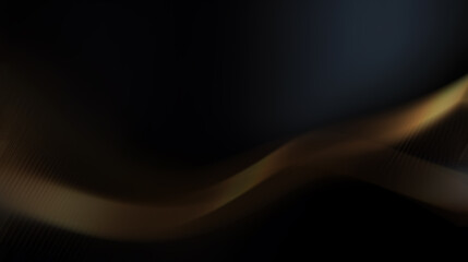 Abstract black background with a golden glow and blur.