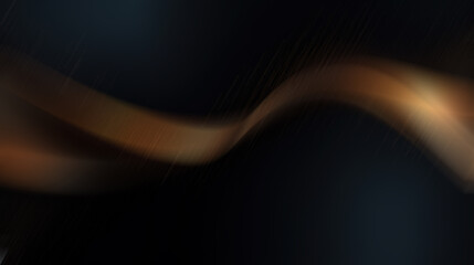 Abstract dark background with a golden wave.