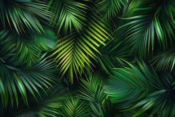Tropical Palm Leaf Background