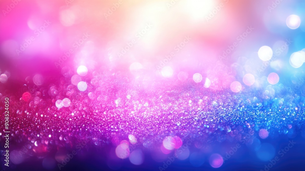 Poster abstract sparkling lights on minimalistic dark background