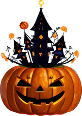 pumkin with the town 