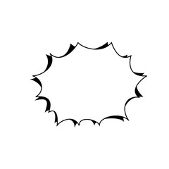 Speech text Used to insert bubble text. icon vector.