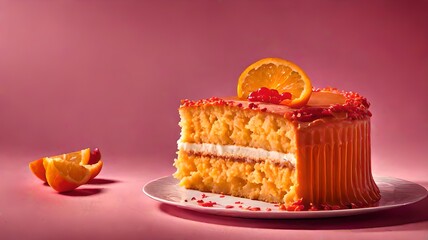 orange cake and pudding