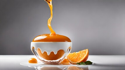 orange cake and pudding