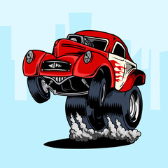 Car vector logo design inspiration, Design element for logo, poster, card, banner, emblem, t shirt. Vector illustration