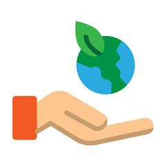 Ecology Vector Flat Icon Design