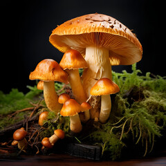 Fototapeta premium mushrooms in the forest