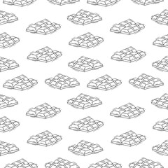 food pattern, seamless pattern of food and beverage in hand drawn style pattern background