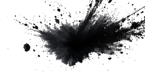 Paint stains black blotch background. Grunge Design Element. Brush Strokes. Vector illustration	