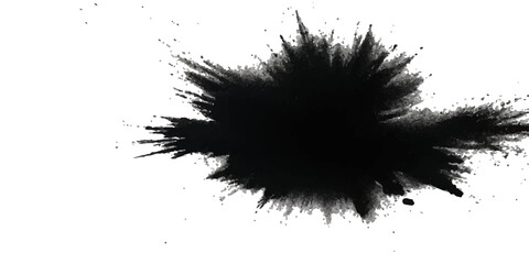 Paint stains black blotch background. Grunge Design Element. Brush Strokes. Vector illustration	