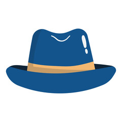 Fedora hat illustration