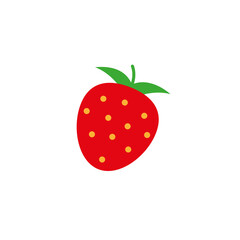 Simple strawberry icon. Fruit