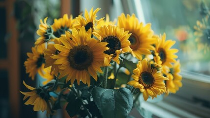 Bouquet of Helianthus Flowers